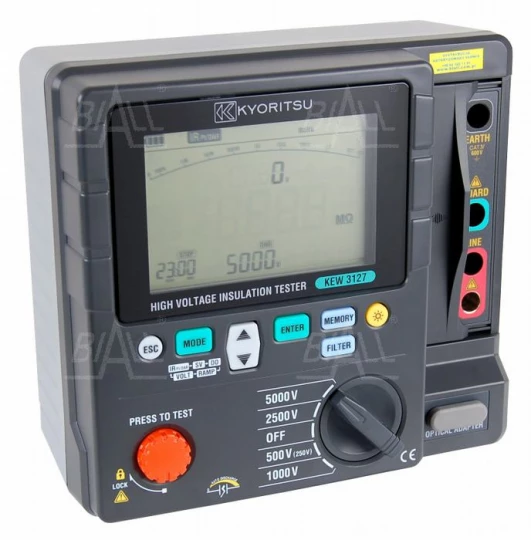 KEW3127 Miernik rezystancji izolacji 250V-5000V, DAR, PI, RAMP