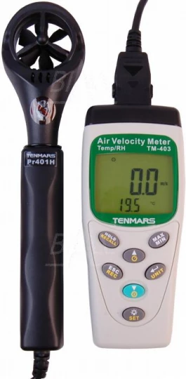 TM403 Anemometr, przepływ,temp.wilg. TENMARS