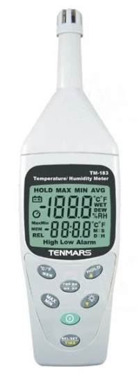 TM183 Termohigrometr z pamięcią pomiarów -20°C~ 60°C, 1~ 99% RH