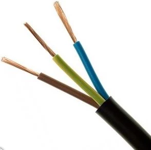 Przewód OMY 3x1,5 300/300V czarny H03VV-F (linka)