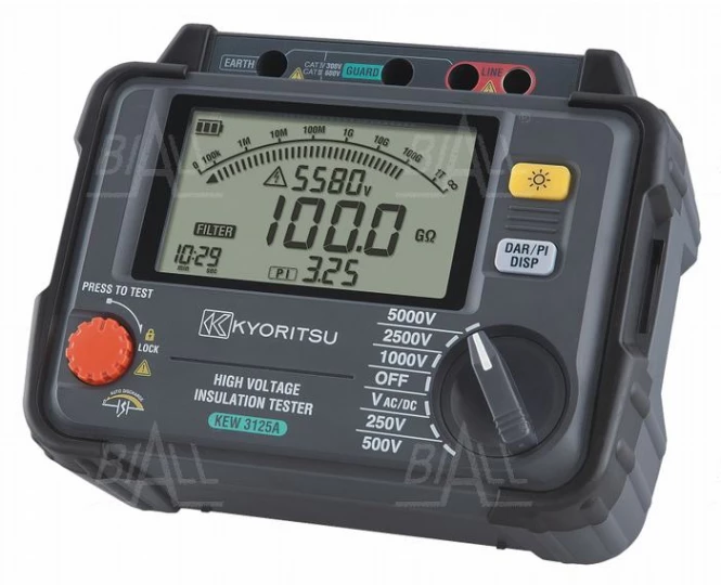 KEW3125A Miernik rezystancji izolacji 250V-5000V, DAR,PI,