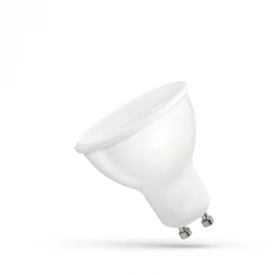 LED GU10 230V 4W SMD WW z MLECZNĄ SZYBKĄ SPECTRUM+