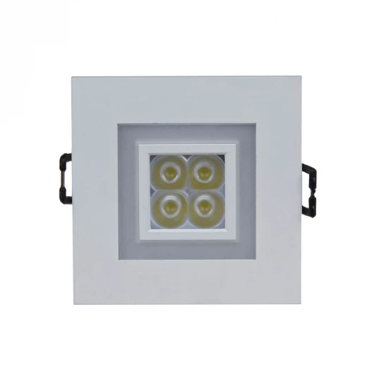 FIALE 4LED 4x1W 30st 230V SQUARE Z RAMKĄ CIEPŁOBIAŁĄ WW OCZKA LEDOWE