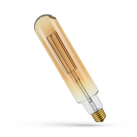LED węglowa E-40 6W/230V BTT75 BIG COG gold KPL. Z OPRAWKĄ SPECTRUM