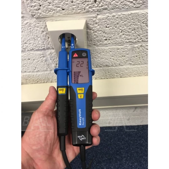 Eazy Volt PRO LCD Tester elektryka 1..1000VAC, 1..1500VDC znak bezpieczeństwa B