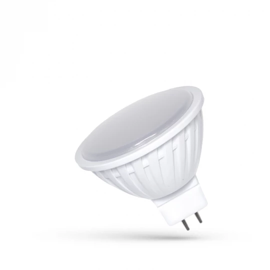 LED MR16 12V 4W SMD WW Z MLECZNĄ SZYBKĄ SPECTRUM