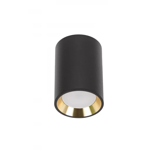 CHLOE GU10 MINI NATYNKOWA GU10 250V IP20 70x100mmCZARNY, ŚRODEK ZŁOTY   okrągła