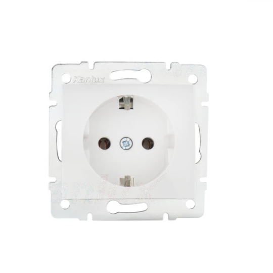 DOMO Gniazdo pojedyncze Schuko śrubowe 16A 250V biały 011220102 24730