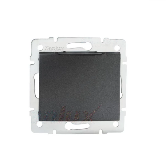 DOMO Gniazdo IP44 śrubowe 16A 250V grafit 011560141 24910