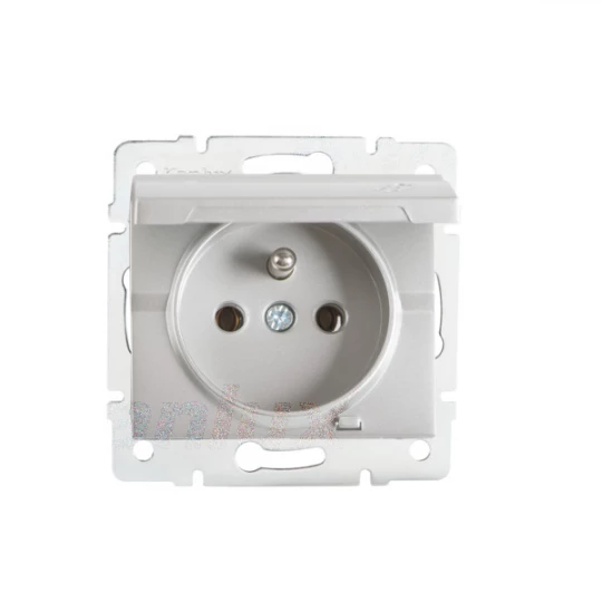 LOGI Gniazdo IP44 śrubowy Srebrny 16A 250V 021560143 25206