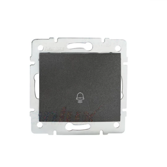 LOGI Łącznik zwierny dzwonek śrubowy 10AX 250V grafit 021030141 25249