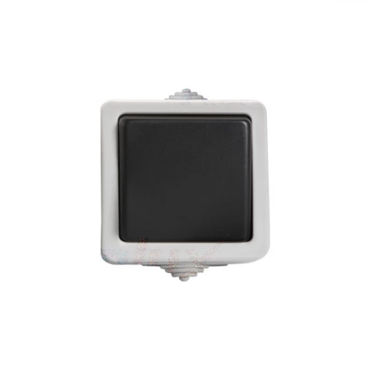 TEKNO Łącznik zwierny śrubowy 10AX 250V czarny IP54 25350