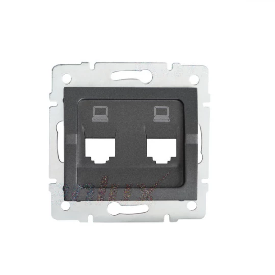Adapter gniazda RJ45 LOGI 02-1419-041 gr