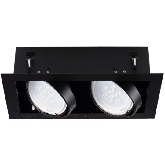 Oprawa downlight 2x25W GU10 220-240V AC IP20 MATEO ES DLP-150-B czarna 32932