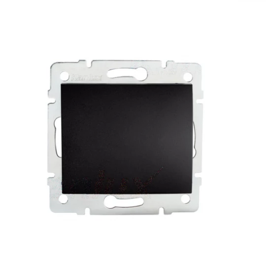 LOGI Łącznik schodowy 10AX 250V 021050142 czarny mat 33616