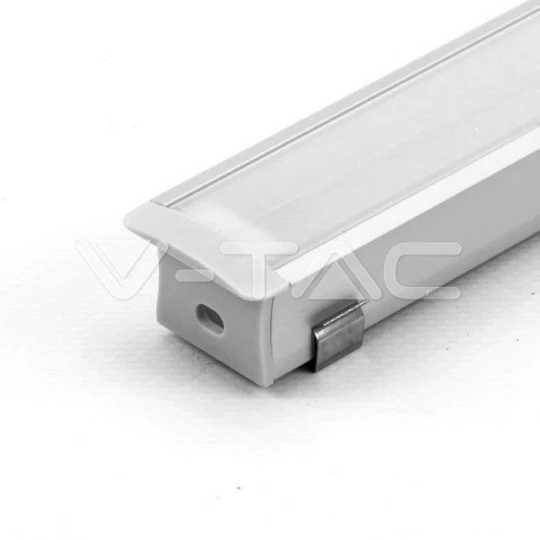 Profil wpuszczany aluminiowy Mleczny do taśm LED 2000x30x20mm 3372