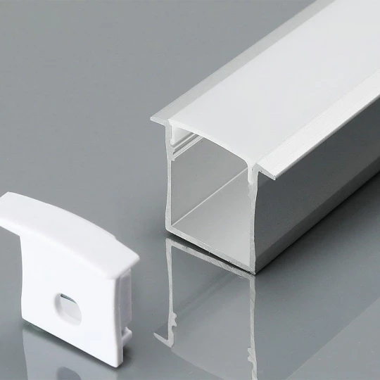 Profil wpuszczany aluminiowy Mleczny do taśm LED 2000x30x20mm 3372