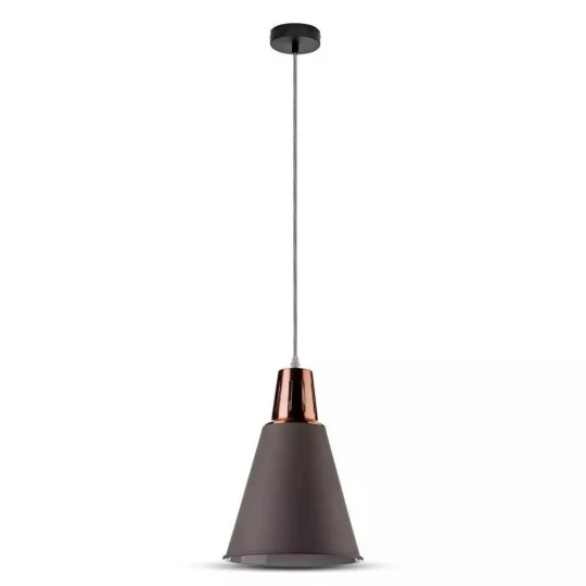 Lampa Wisząca VT-7520 E27 Modern Czerwono Szary 3701