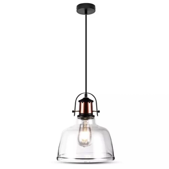 Lampa Wisząca VT-7220 E27 Max. 60W Przezroczysta 3727