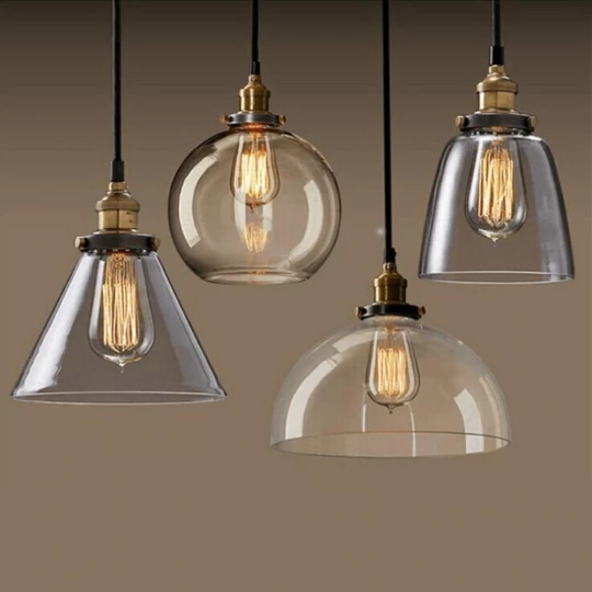 Lampa Wisząca VT-7300 E27 Max. 60W Transparentna 3737