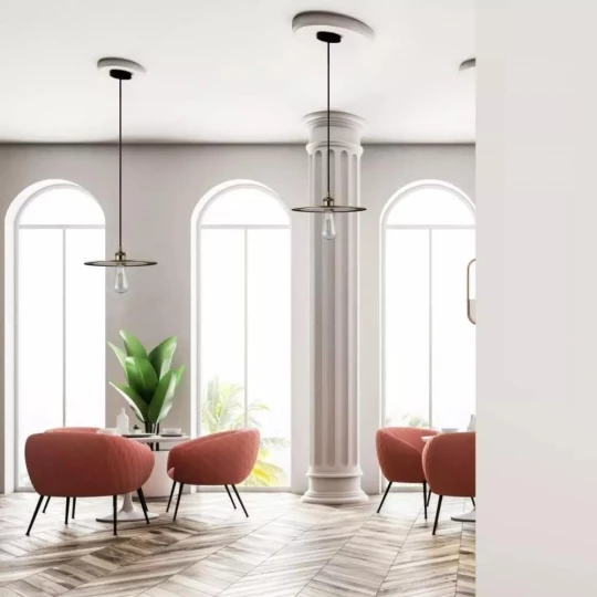 Lampa Wisząca VT-7777 Metal Różowe Złoto 3751