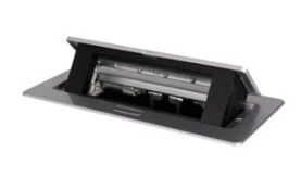 Puszka stołowa soft POP-UP metalowa 3 x M45 srebrny BIURO+ 28315