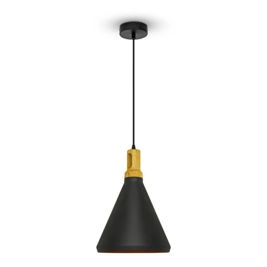 Lampa Wisząca VT-7525 E27 Max. 60W Czarna 3762
