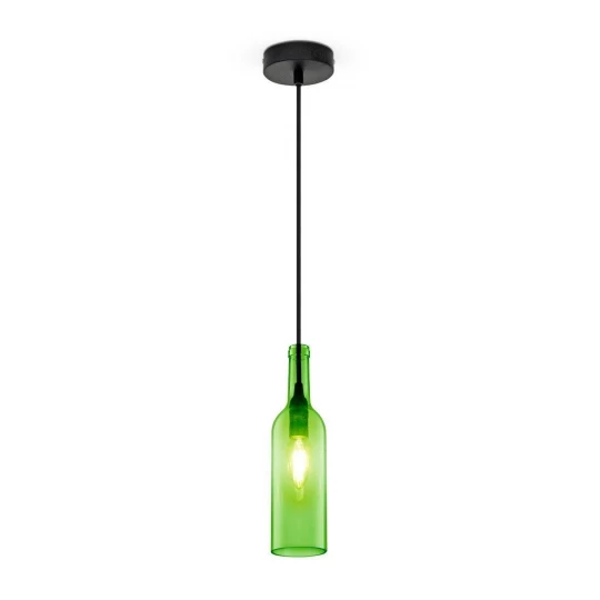 Lampa Wisząca VT-7558 E27 Max. 60W Butelka Zielona 3767