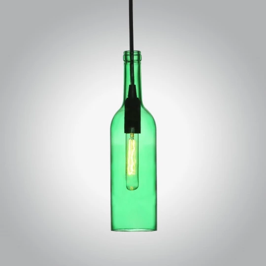 Lampa Wisząca VT-7558 E27 Max. 60W Butelka Zielona 3767