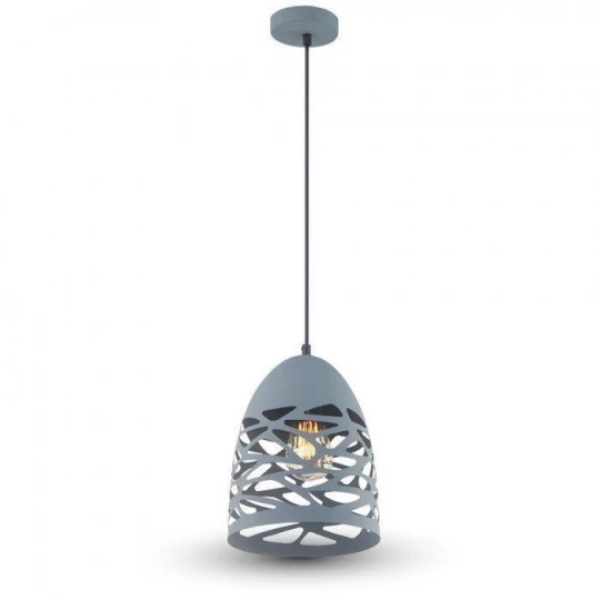 Lampa Wisząca VT-7200 E27 Szary Mat 3822