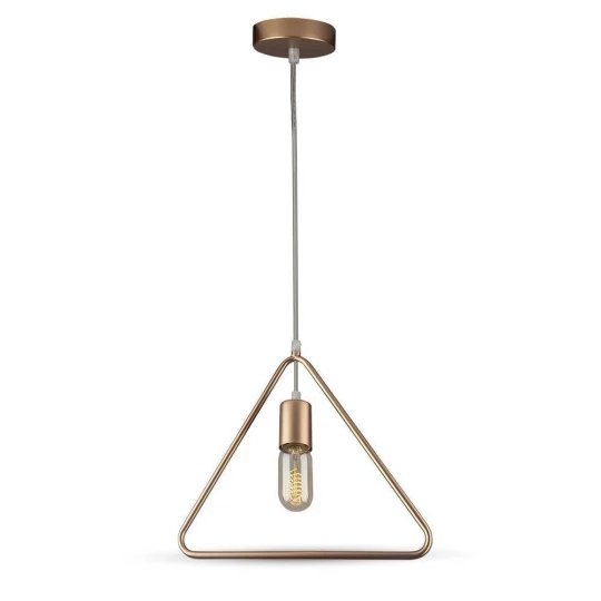Lampa Wisząca VT-7321 E27 Max. 60W Trójkąt Złota 3837