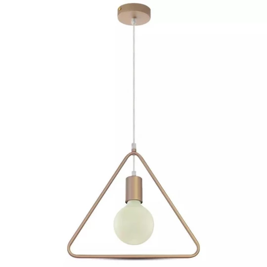Lampa Wisząca VT-7321 E27 Max. 60W Trójkąt Złota 3837