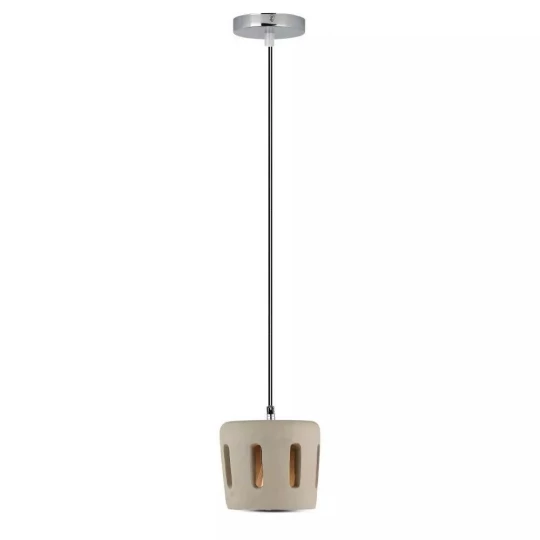 Lampa Wisząca VT-7202 E27 Light Concrete+Lampshade 3853