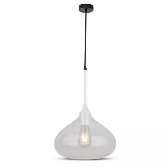 Lampa Wisząca VT-7281 E27 Max. 60W Modern Transparentna 3884
