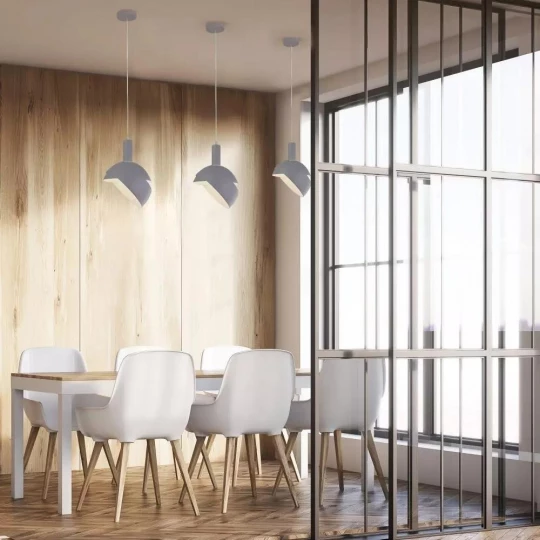 Lampa Wisząca VT-7100 E14 Max. 60W Szara 3922