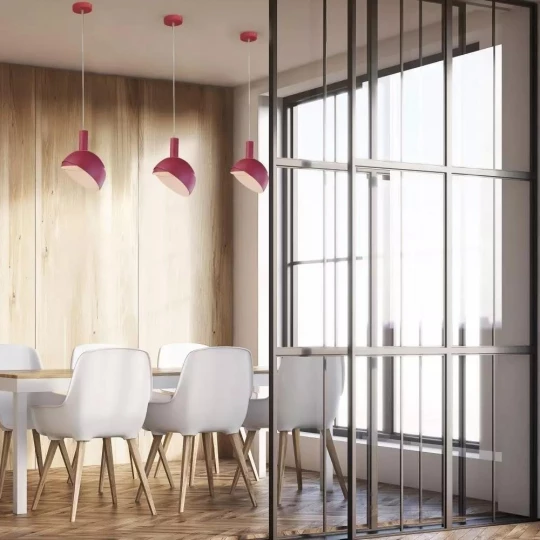 Lampa Wisząca VT-7100 E14 Max. 60W Różowa 3923