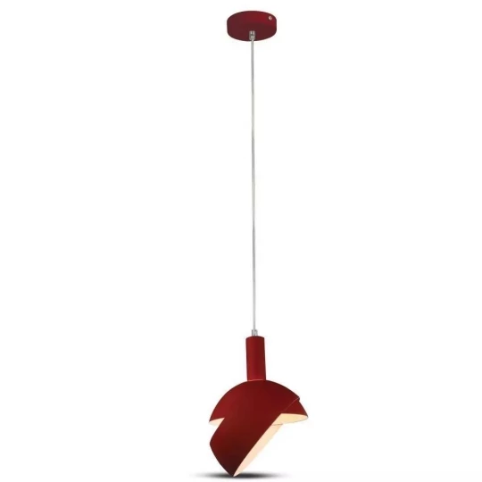 Lampa Wisząca VT-7100 E14 Max. 60W Czerwona 3924