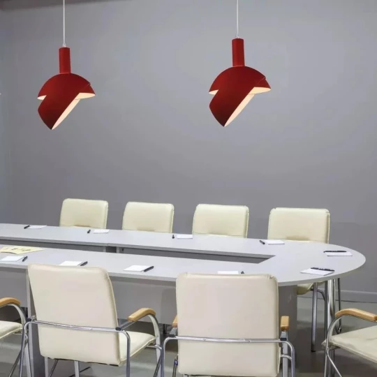 Lampa Wisząca VT-7100 E14 Max. 60W Czerwona 3924