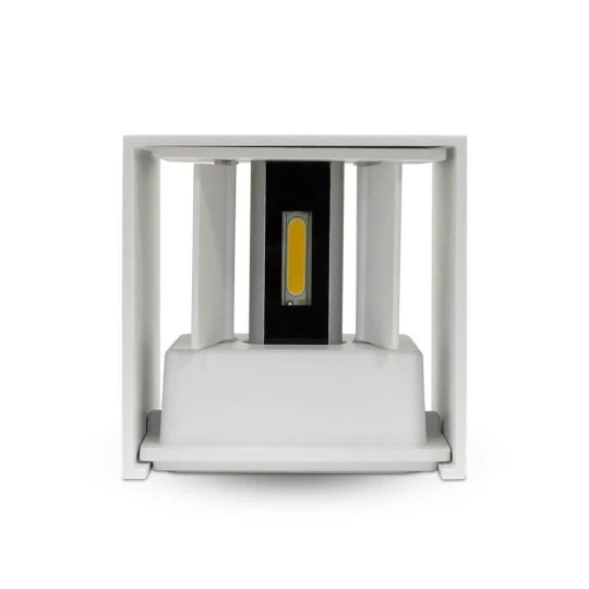 Kinkiet LED VT-759 6W 3000K 660lm BIAŁY KWADRAT IP65 A++ 7079