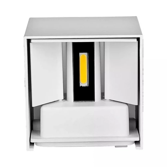 Kinkiet LED VT-759 6W 3000K 660lm BIAŁY KWADRAT IP65 A++ 7079