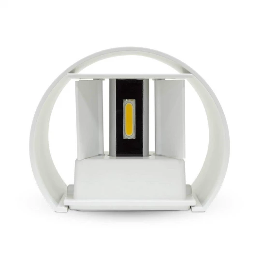 Kinkiet LED VT-759 6W 4000K 660lm BIAŁY OKRĄGŁY IP65 A++ 7091