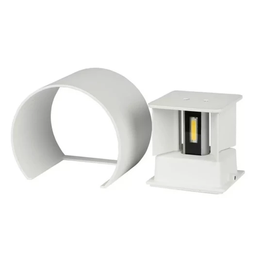 Kinkiet LED VT-759 6W 4000K 660lm BIAŁY OKRĄGŁY IP65 A++ 7091