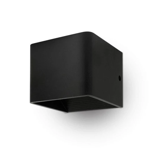 Kinkiet Ścienny VT-758 5W 4000K 560lm Bridglux Chip Czarny Kwadrat 7094