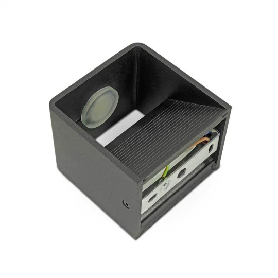 Kinkiet Ścienny VT-758 5W 4000K 560lm Bridglux Chip Czarny Kwadrat 7094