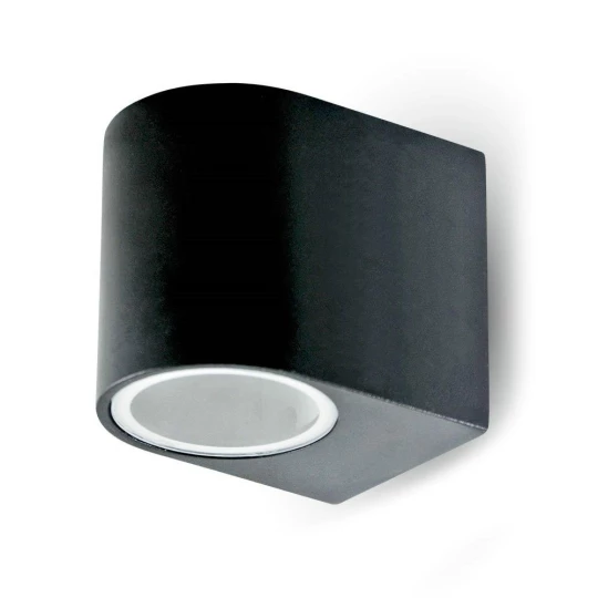 Kinkiet LED VT-7651 GU10 IP44 Okrągła Czarny 7508