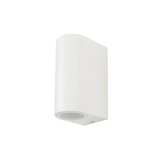 Oprawa ewelacyjna VT-7652 SLEEK GU10 WALL FITTING(ALUMINUM) ROUND-WHITE BODY,2 WAY IP44 7542