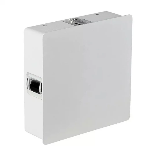 Kinkiet LED VT-704 4W 3000K 440lm IP65 Kwadrat Biały 8209