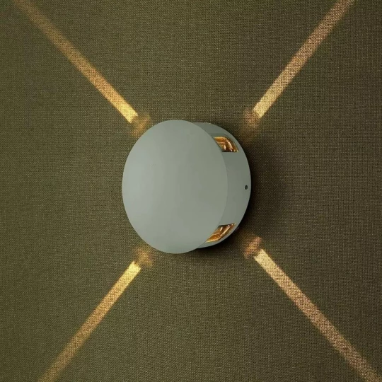 Kinkiet LED VT-706 4W 3000K 440lm IP65 Okrągły Biały 8213