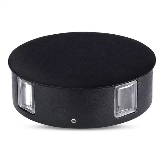 Kinkiet LED VT-706 4W 3000K 440lm IP65 Okrągły Czarny 8215
