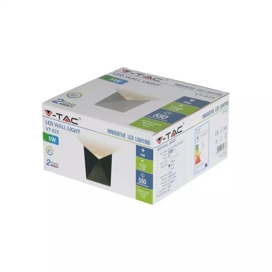 Oprawa ewelacyjna VT-825 5W LED WALL LIGHT COLORCODE:3000K -BLACK BODY 8282